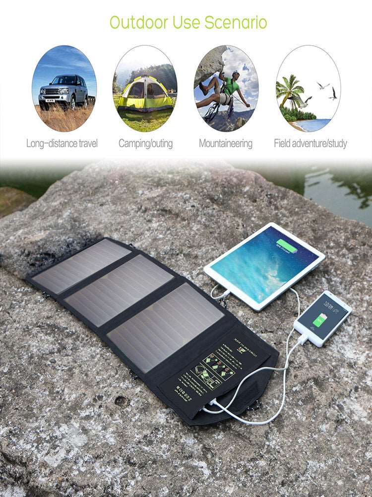ALLPOWERS Cargador de panel solar portátil 5V 21W
