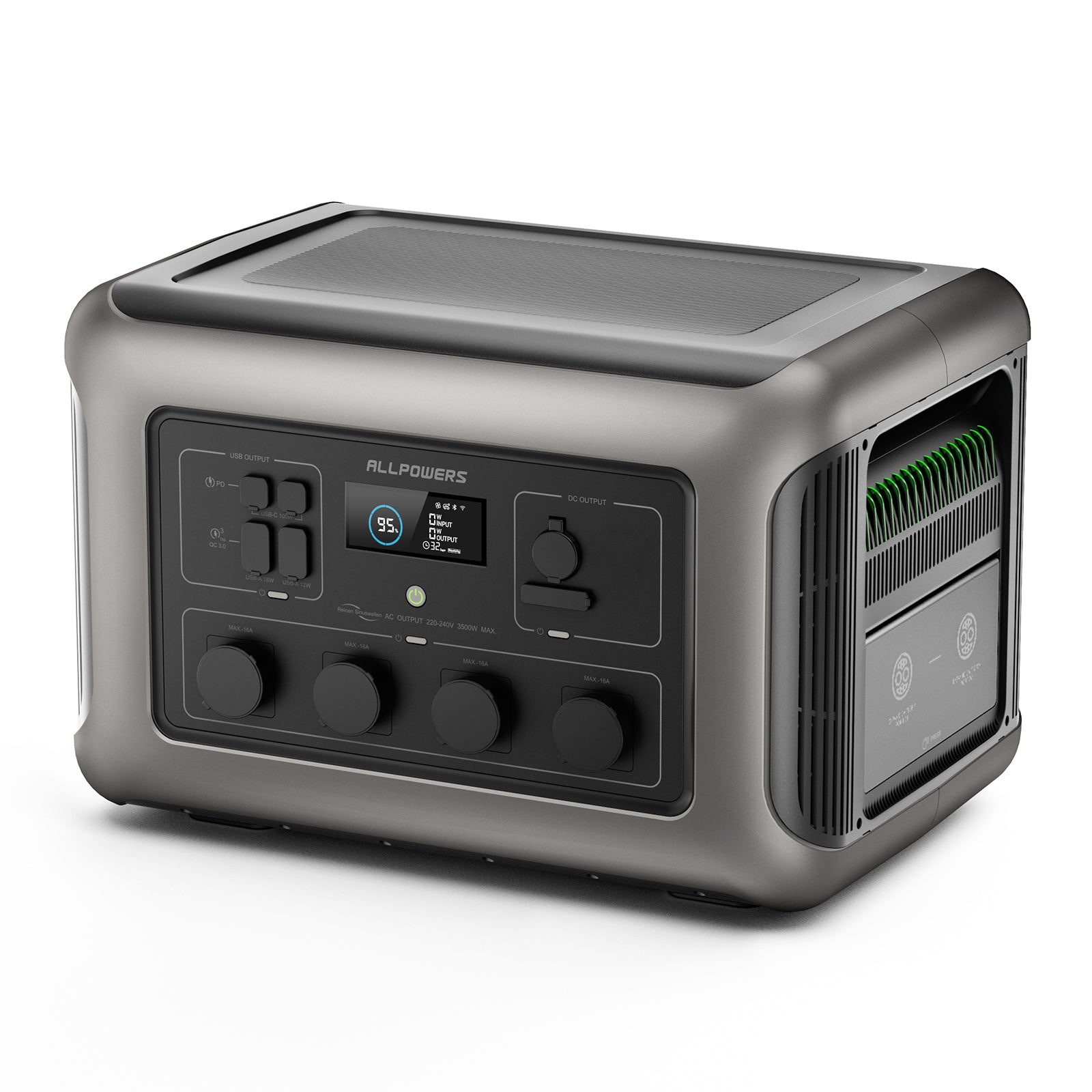 ALLPOWERS R3500 Estación de Energía Portátil Respaldo para el Hogar 3500W 3168Wh