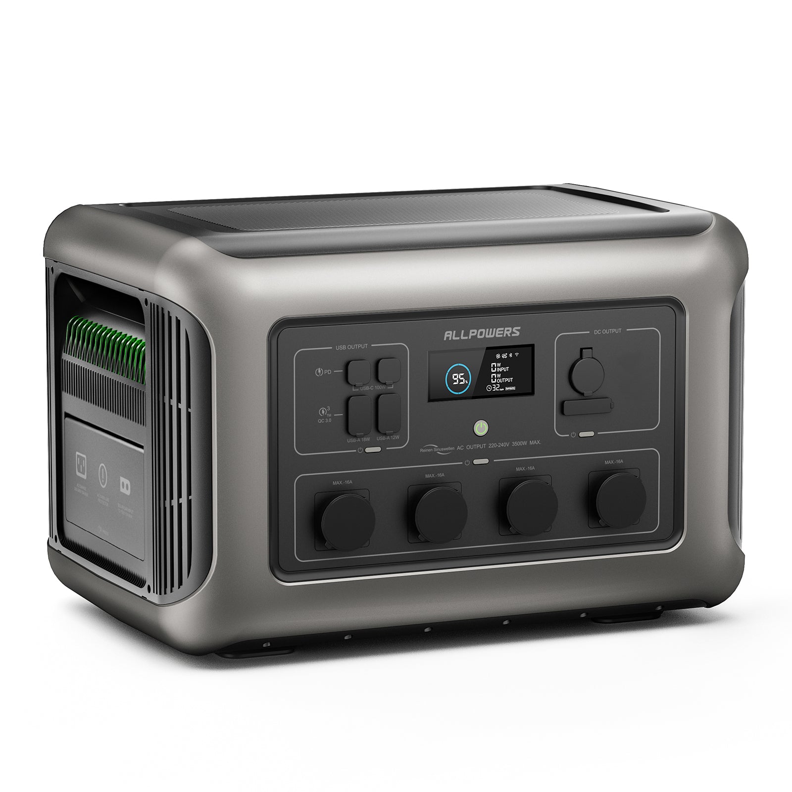 ALLPOWERS R3500 Estación de Energía Portátil Respaldo para el Hogar 3500W 3168Wh