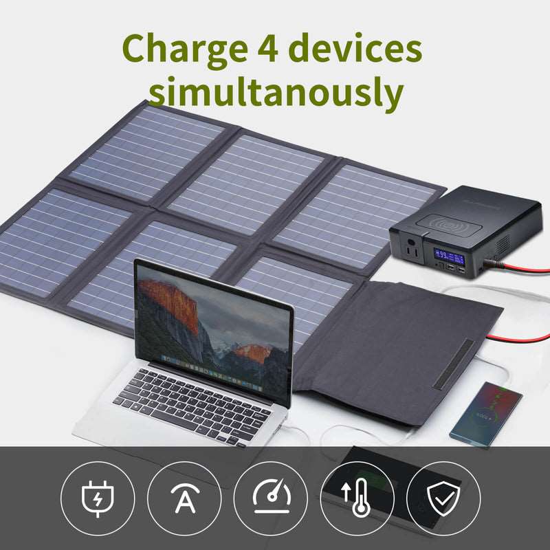 ALLPOWERS Generator Solar 200W (S200 + SP026 60W Placa Solar)