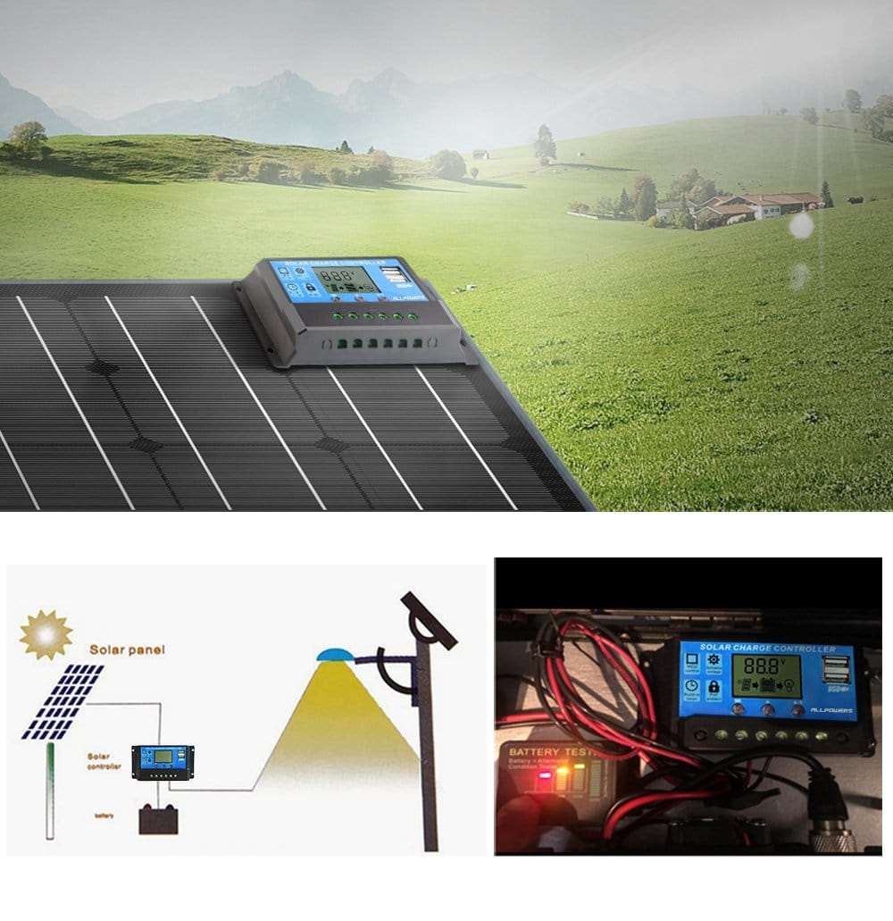 ALLPOWERS Controlador de cargador solar 20A