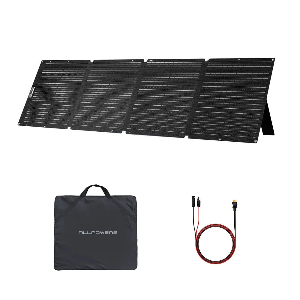 ALLPOWERS Generador Solar 1800W (R1500 + SOLAX SE200 Panel Solar 200W)