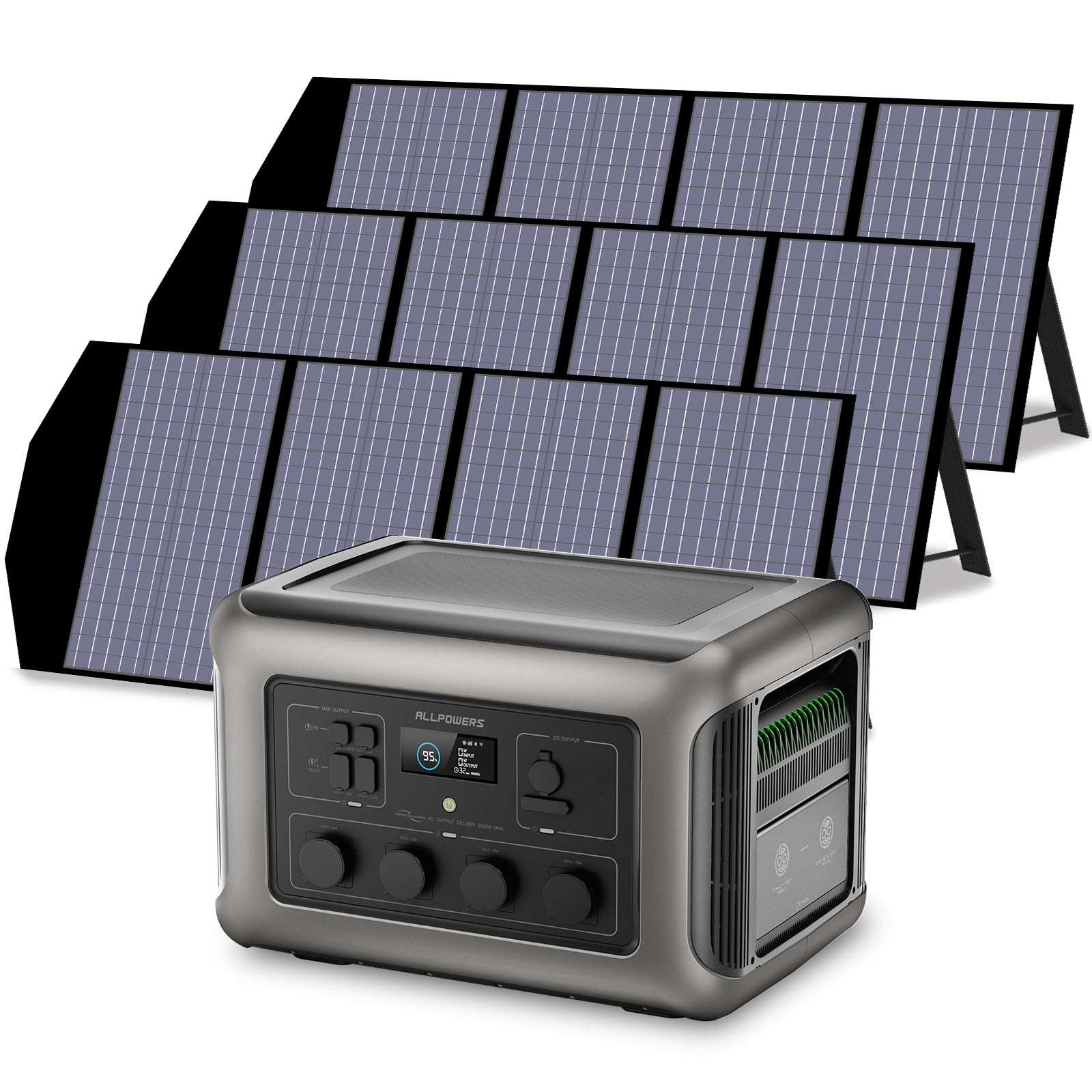 ALLPOWERS Generador Solar 3500W (R3500 + SP029 Panel Solar 140W)