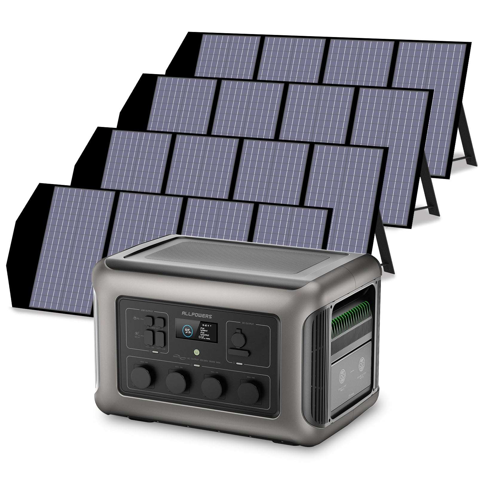 ALLPOWERS Generador Solar 3500W (R3500 + SP029 Panel Solar 140W)