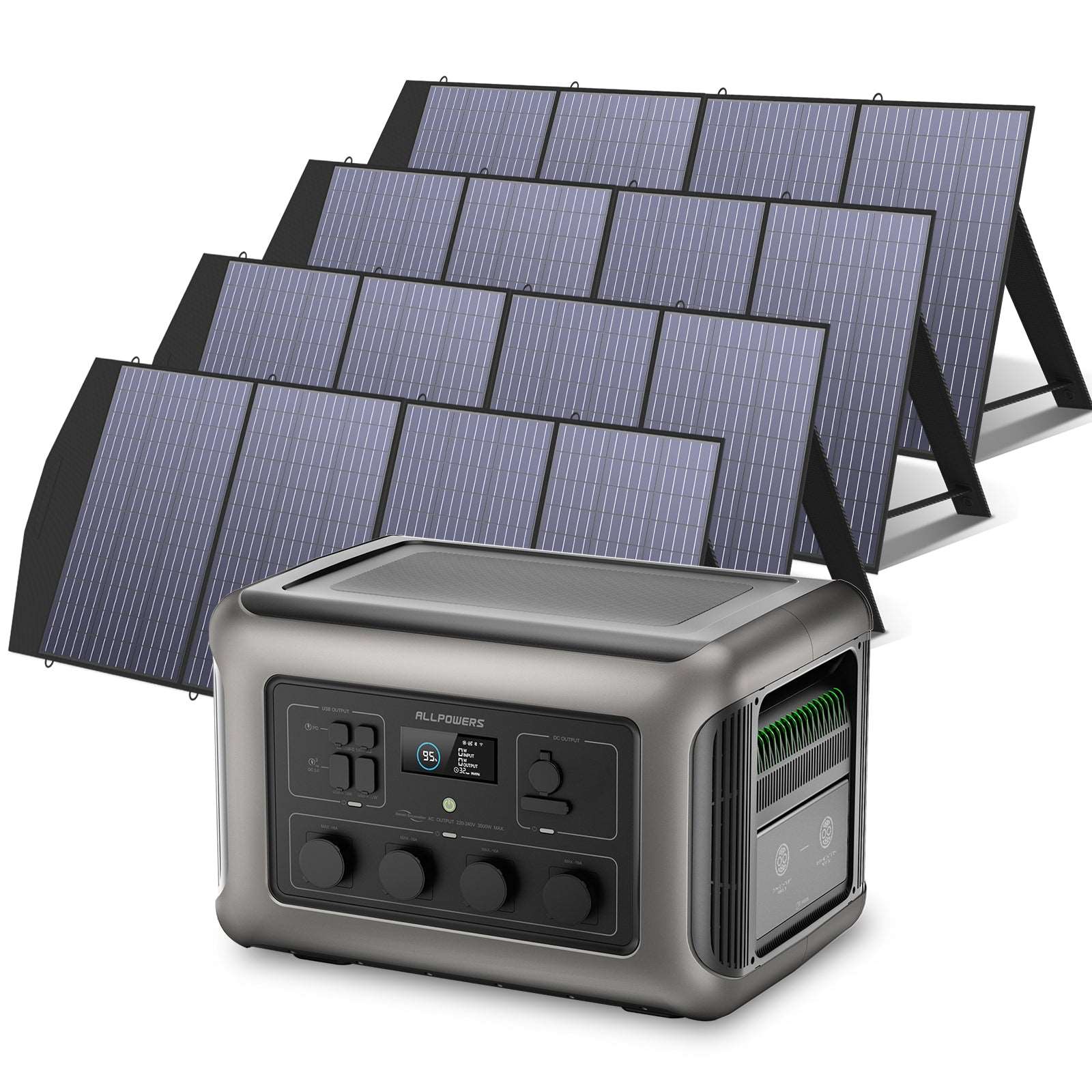 ALLPOWERS Generador Solar 3500W (R3500 + SP033 Panel Solar 200W)