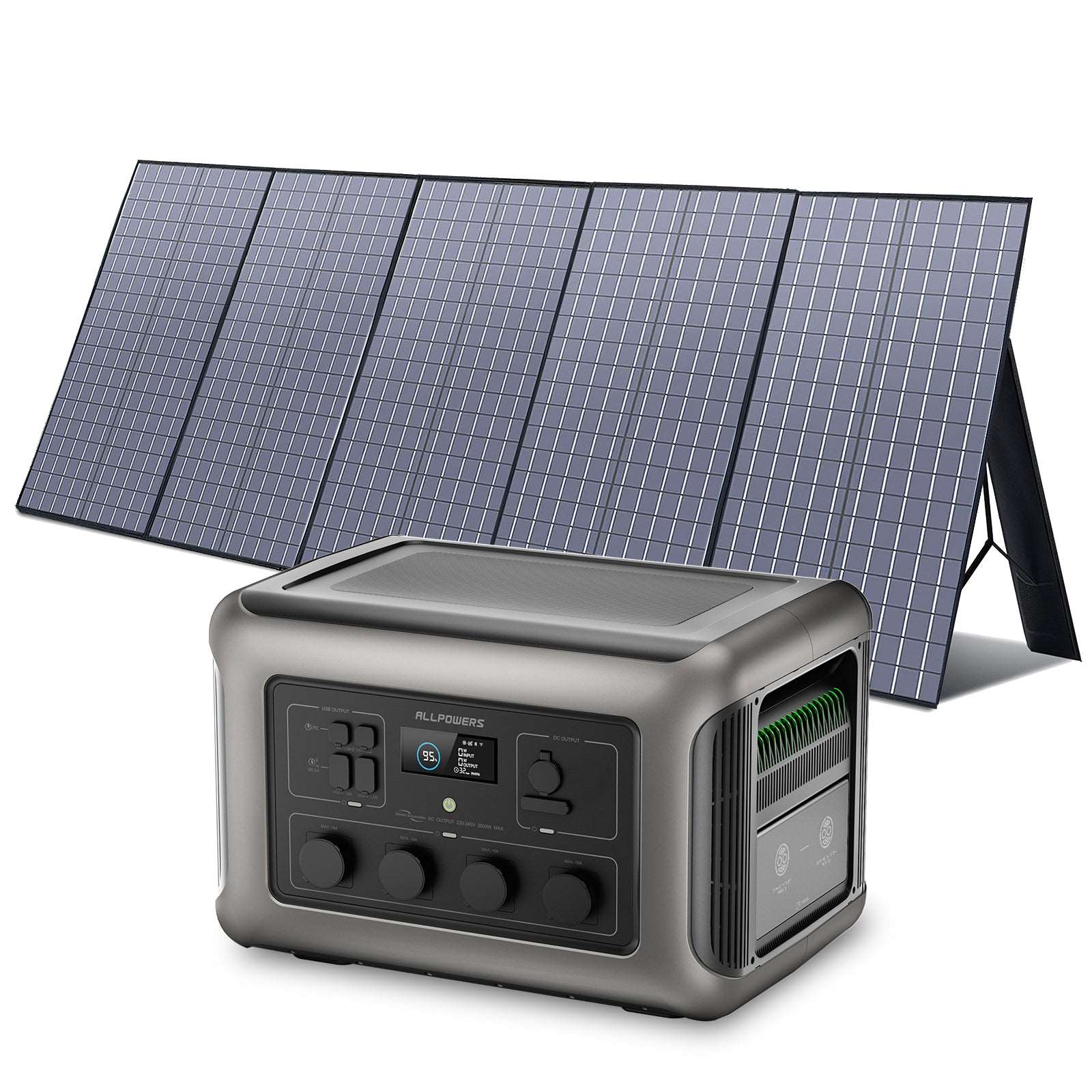 ALLPOWERS Generador Solar 3500W ( R3500 + SP037 Panel Solar 400W )