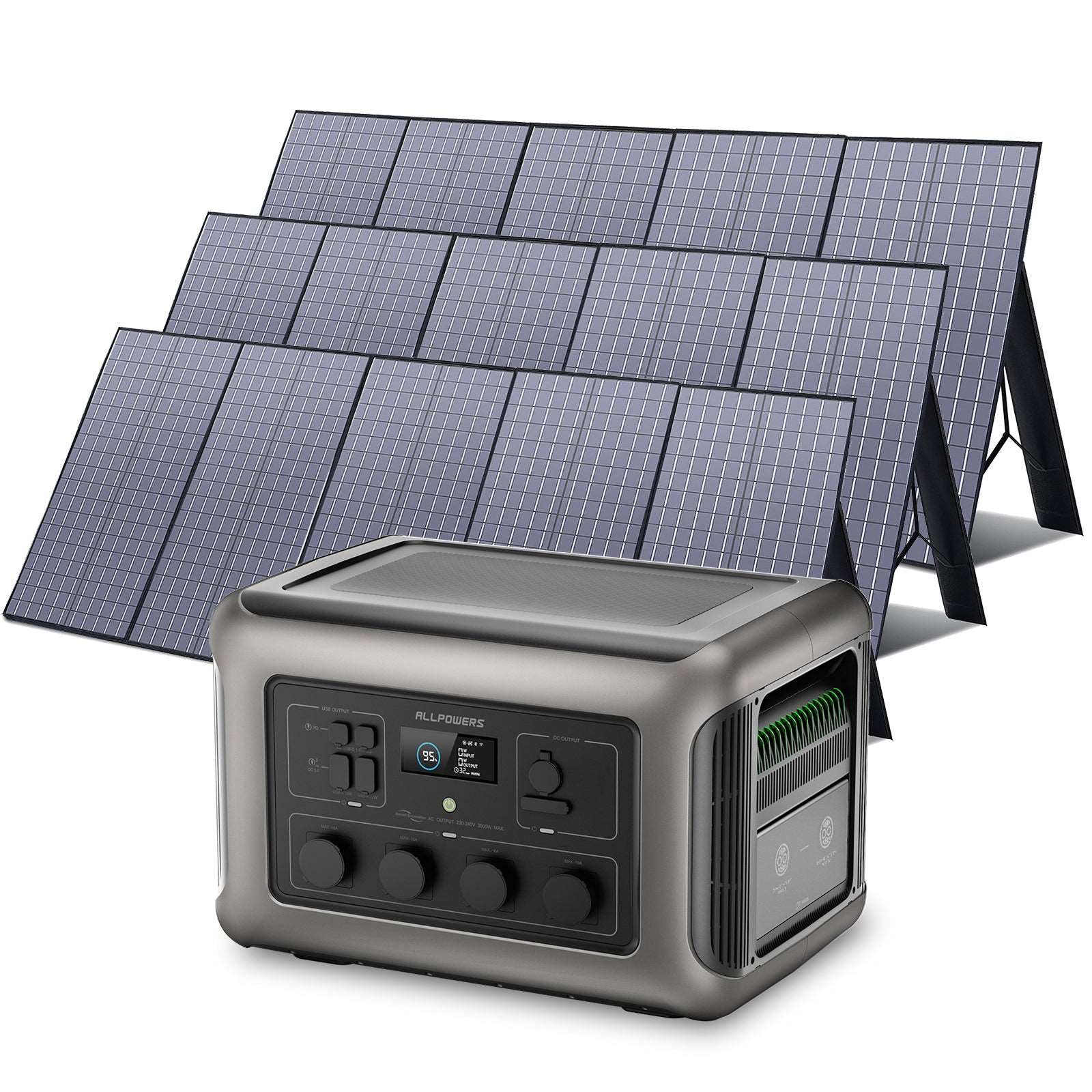 ALLPOWERS Generador Solar 3500W ( R3500 + SP037 Panel Solar 400W )