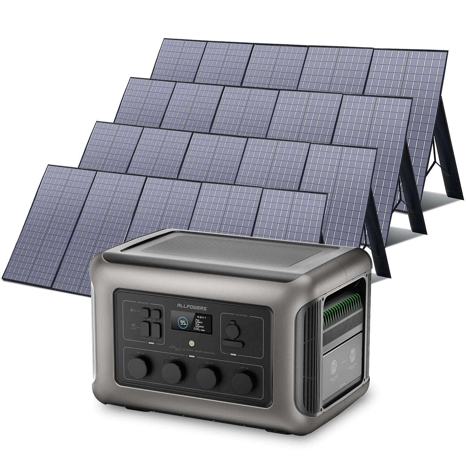 ALLPOWERS Generador Solar 3500W ( R3500 + SP037 Panel Solar 400W )