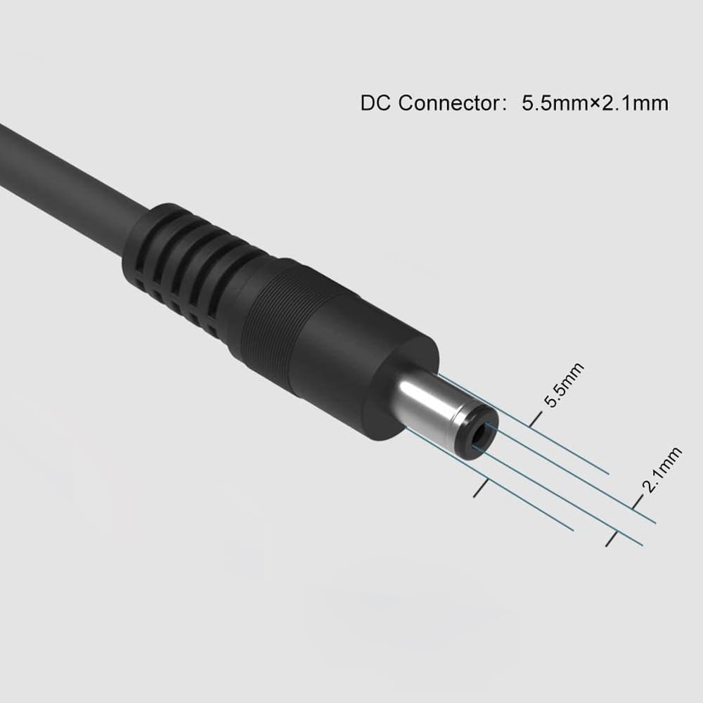 ALLPOWERS Cable de extensión solar con 5521 Conector (1,5 M 16 AWG)
