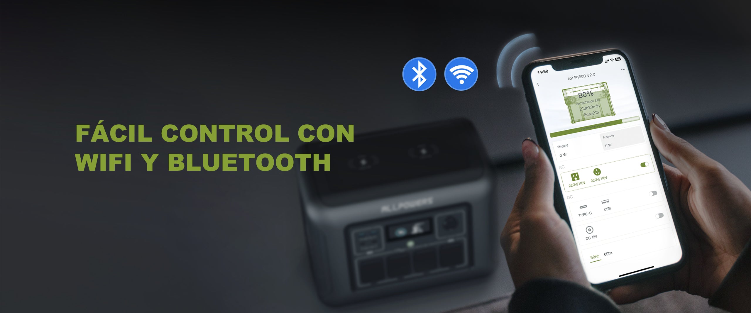 Función de Control Inteligente de Wifi y Bluetooth