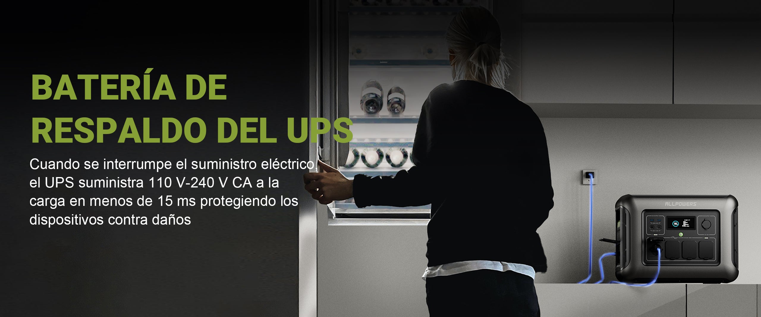 Función UPS: El nervio se queda sin energía