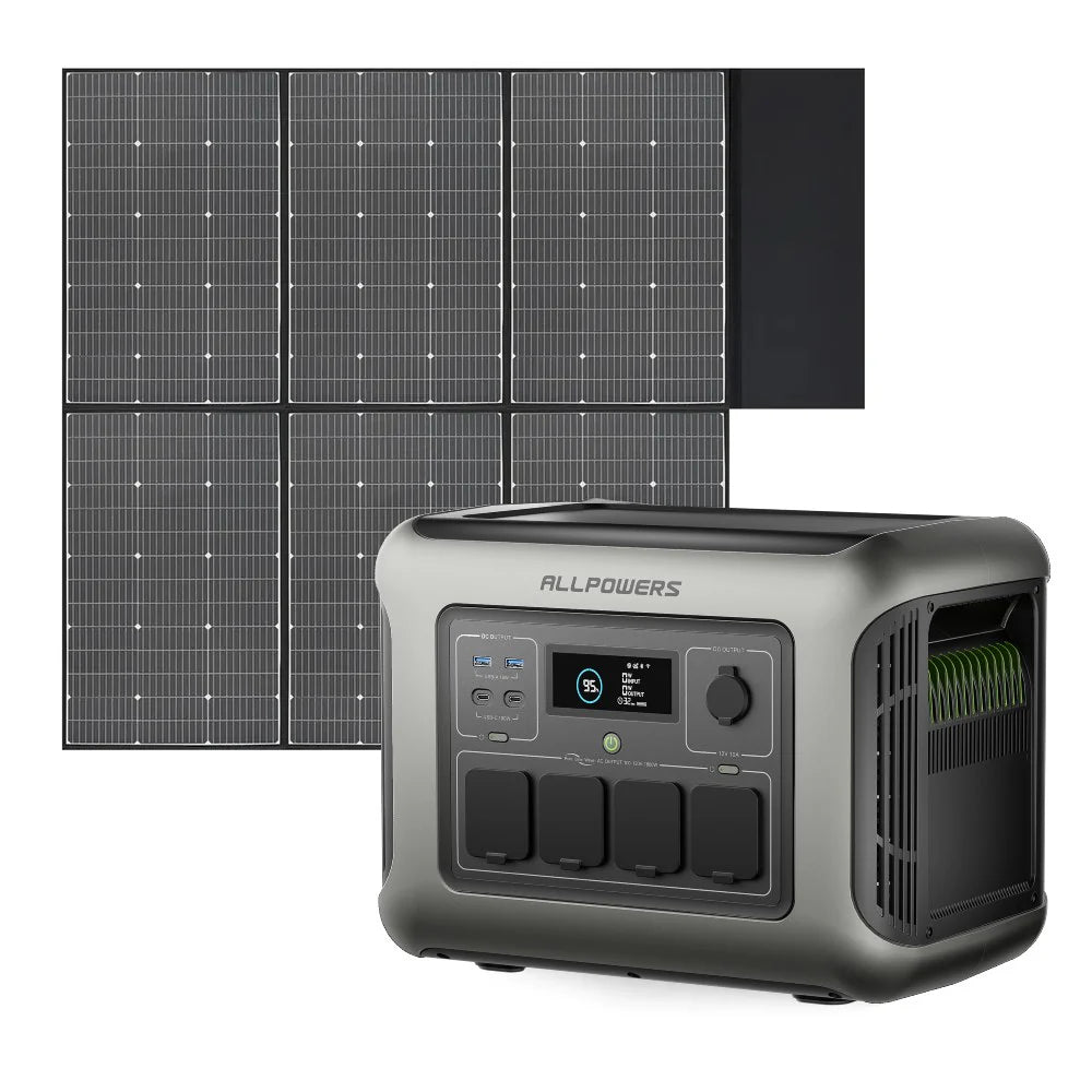 ALLPOWERS Generador Solar 1600W (R1500 LITE + SP039 Panel Solar 600W)