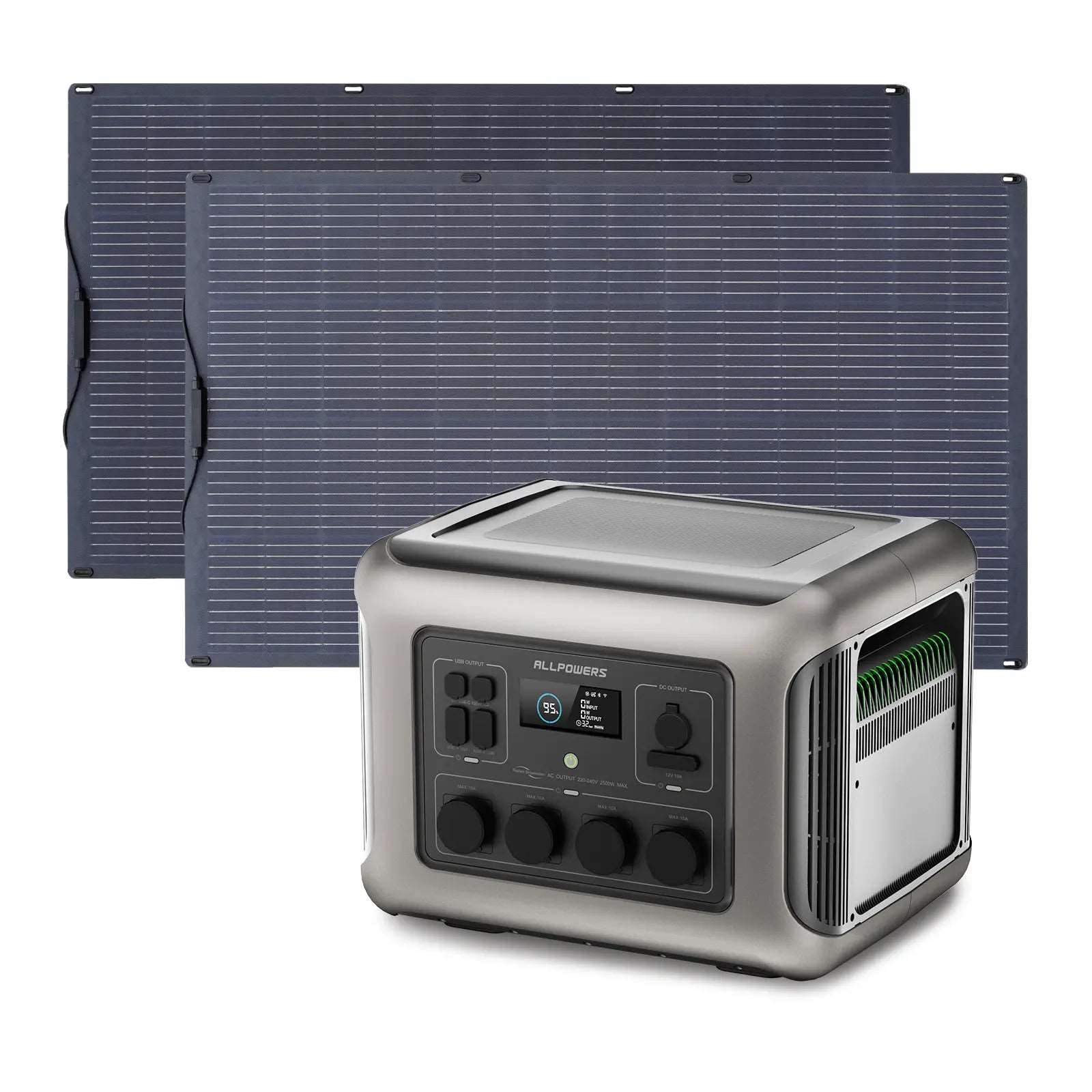 ALLPOWERS Generador Solar 2500W (R2500 + SF200 Panel Solar Flexible 200W)