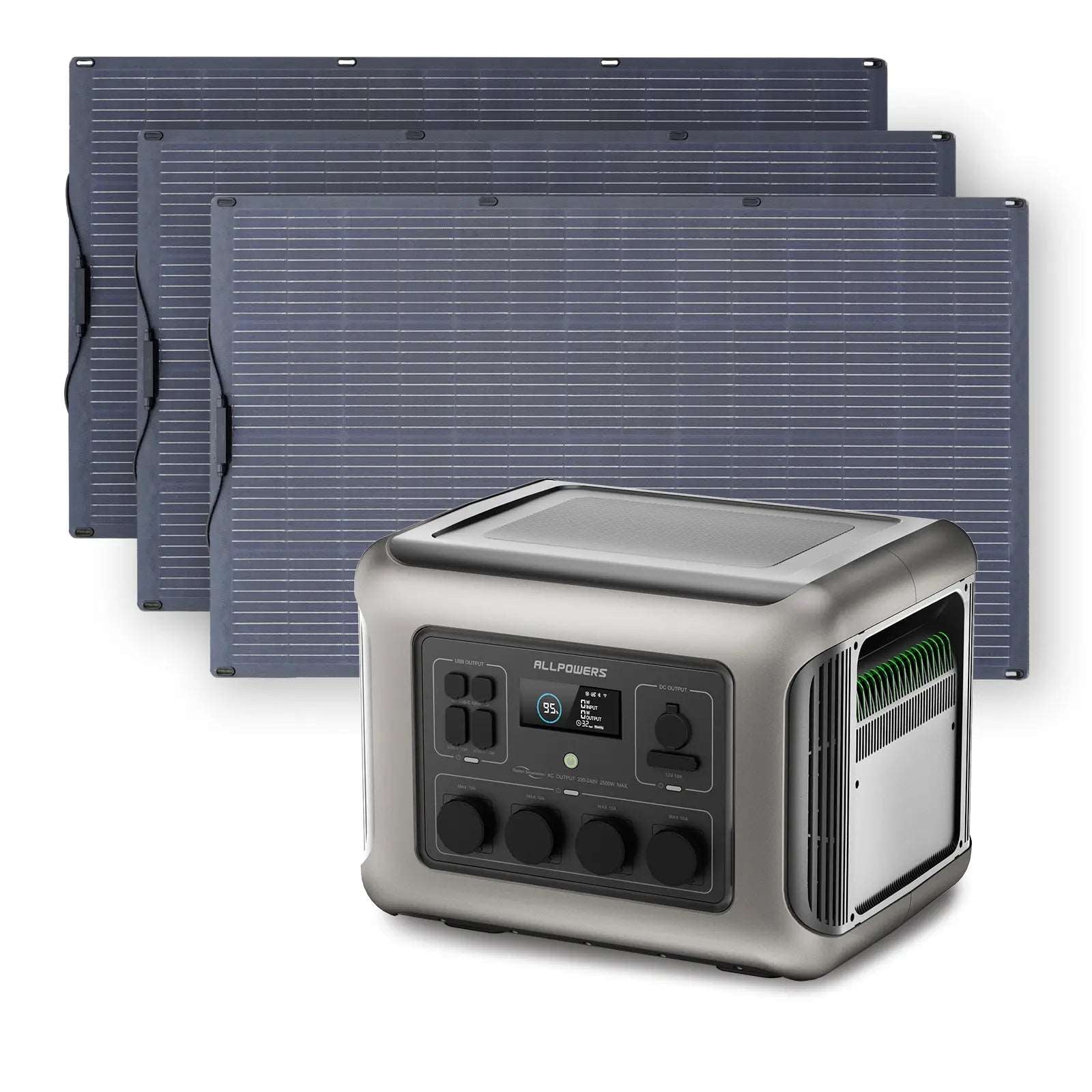 ALLPOWERS Generador Solar 2500W (R2500 + SF200 Panel Solar Flexible 200W)