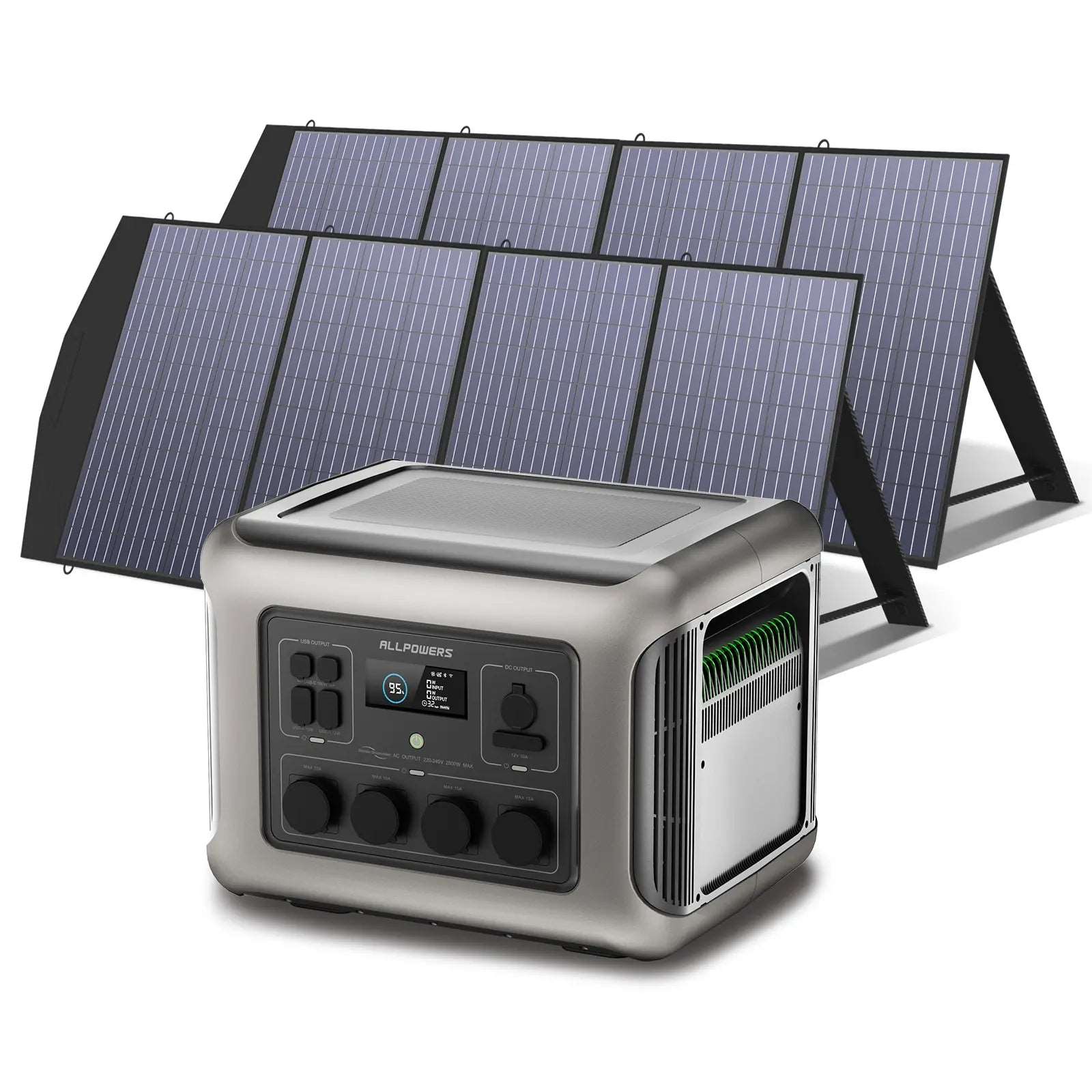 ALLPOWERS Generador Solar 2500W ( R2500 + SP033 Panel Solar 200W)