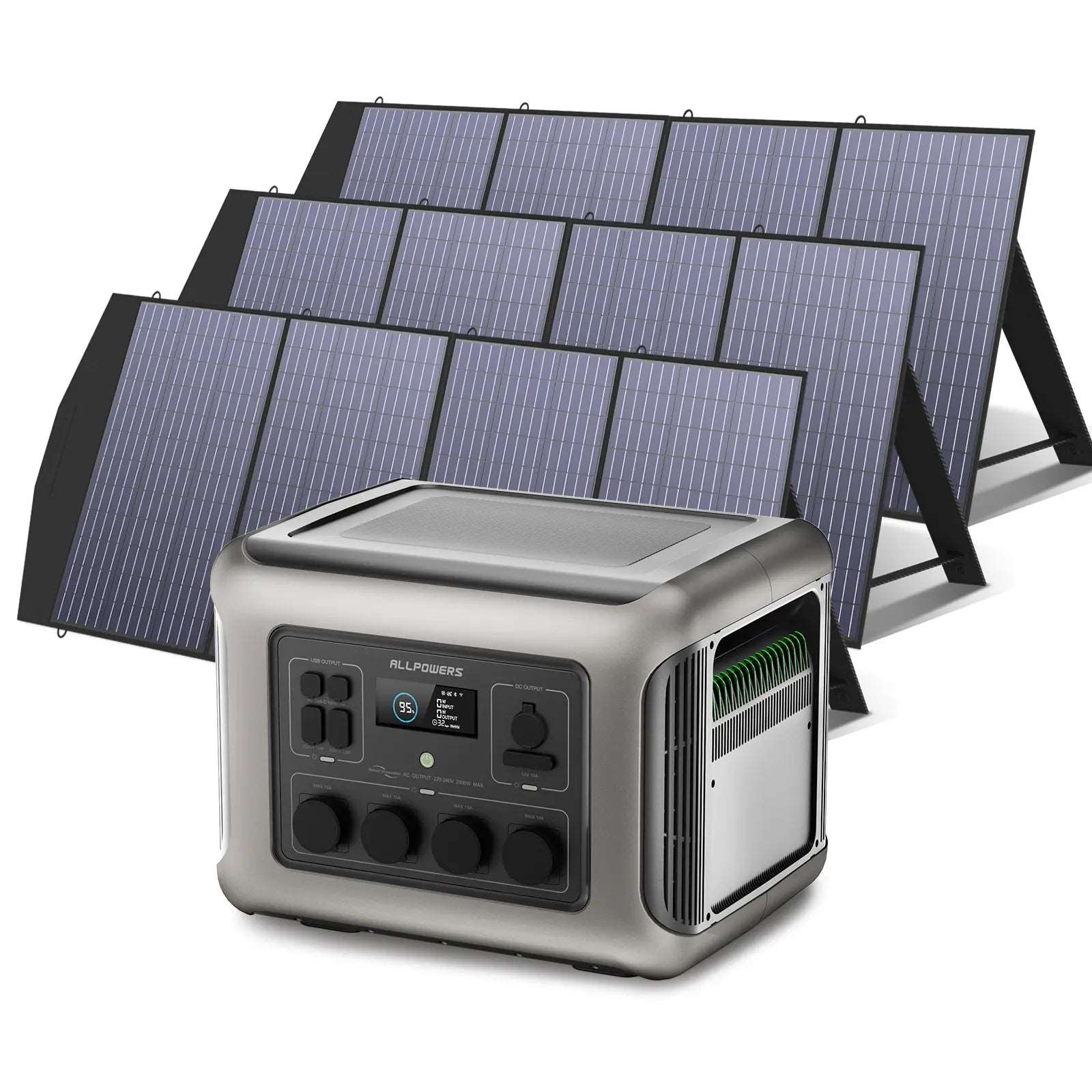 ALLPOWERS Generador Solar 2500W ( R2500 + SP033 Panel Solar 200W)