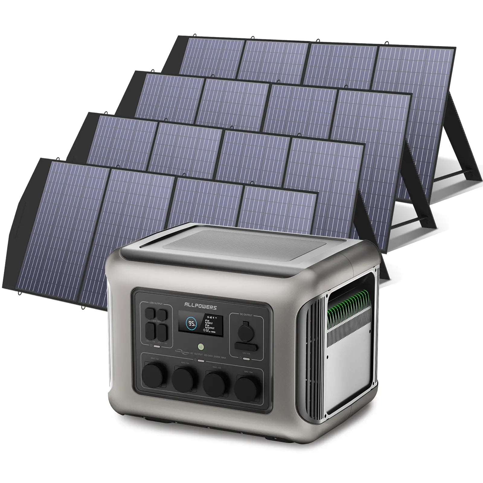 ALLPOWERS Generador Solar 2500W ( R2500 + SP033 Panel Solar 200W)