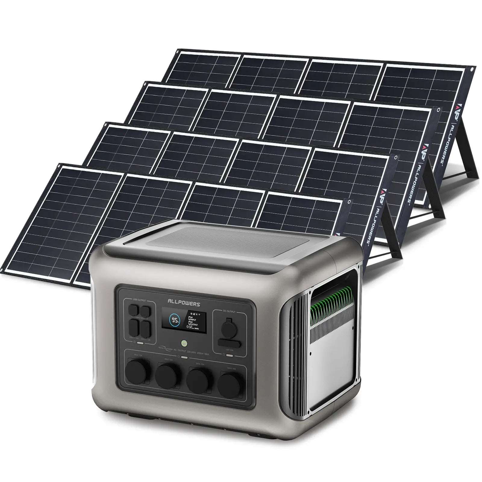 ALLPOWERS Generador Solar 2500W (R2500 + SP035 Panel Solar 200W)