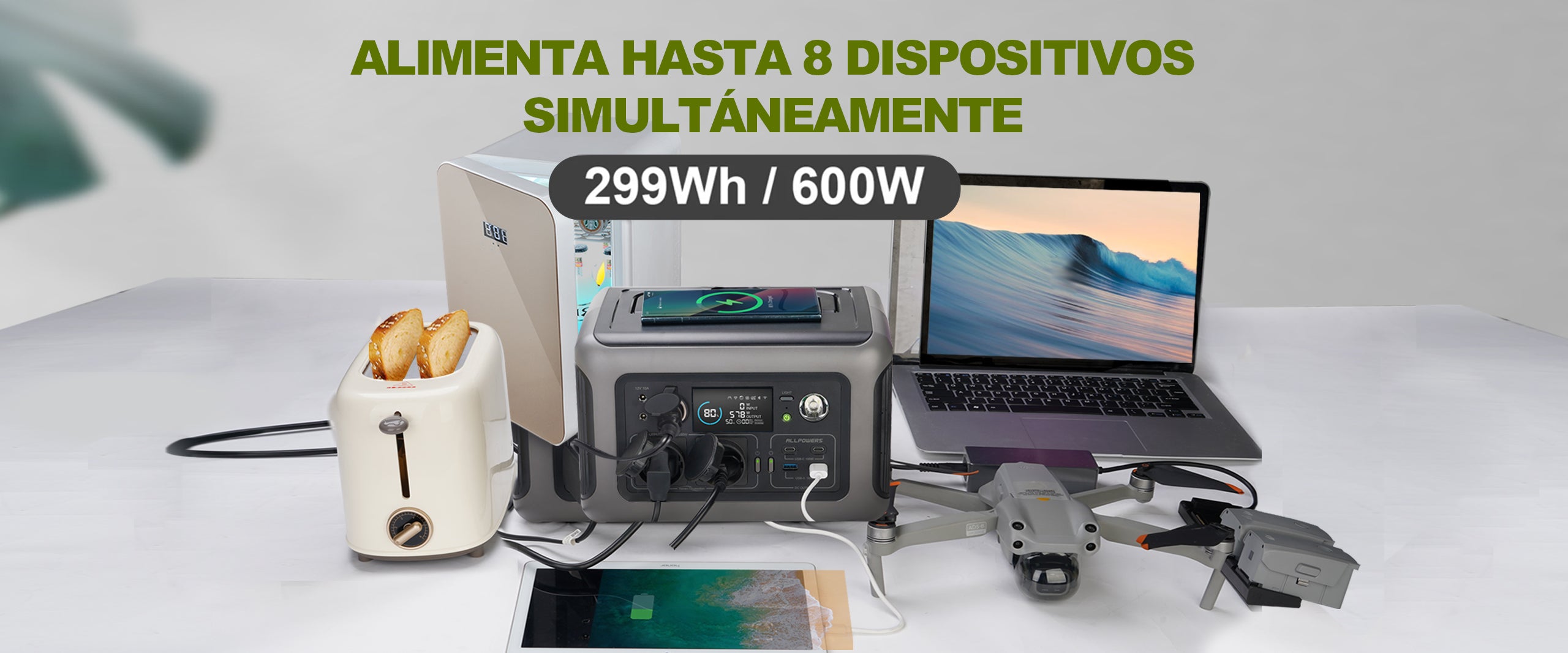 Encienda 8 Electrodomésticos Simultáneamente