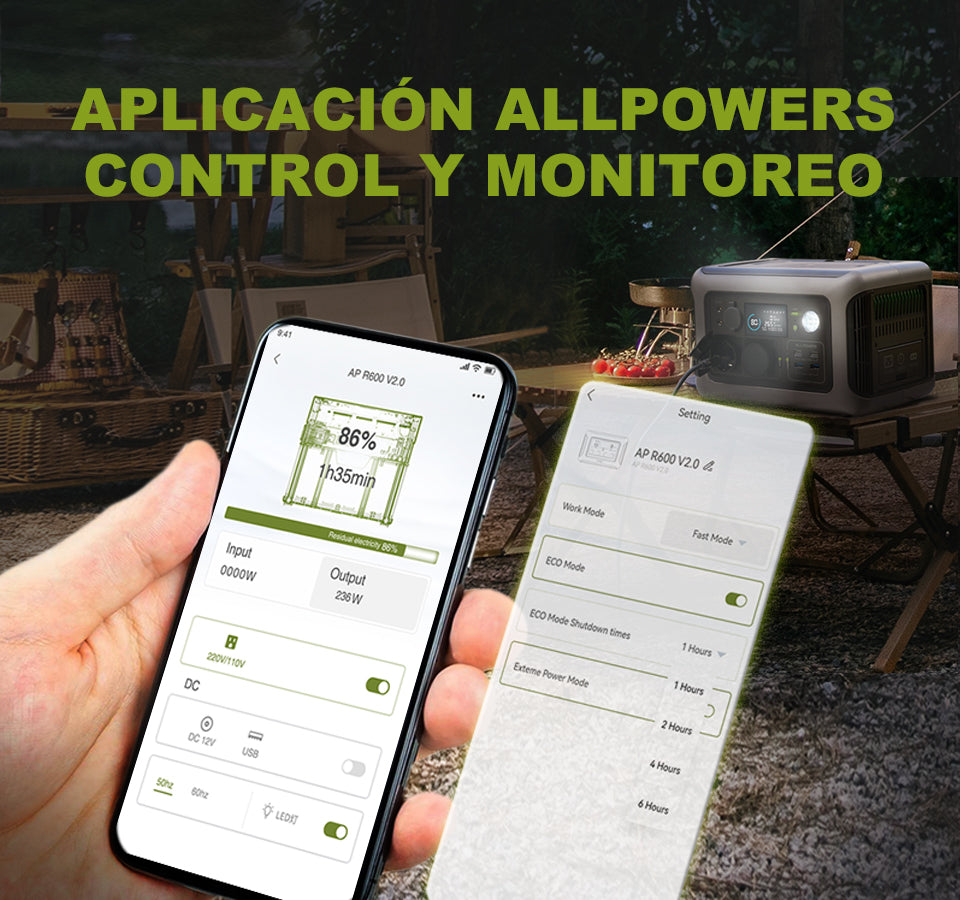 Manténgase Conectado con la APLICACIÓN ALLPOWERS