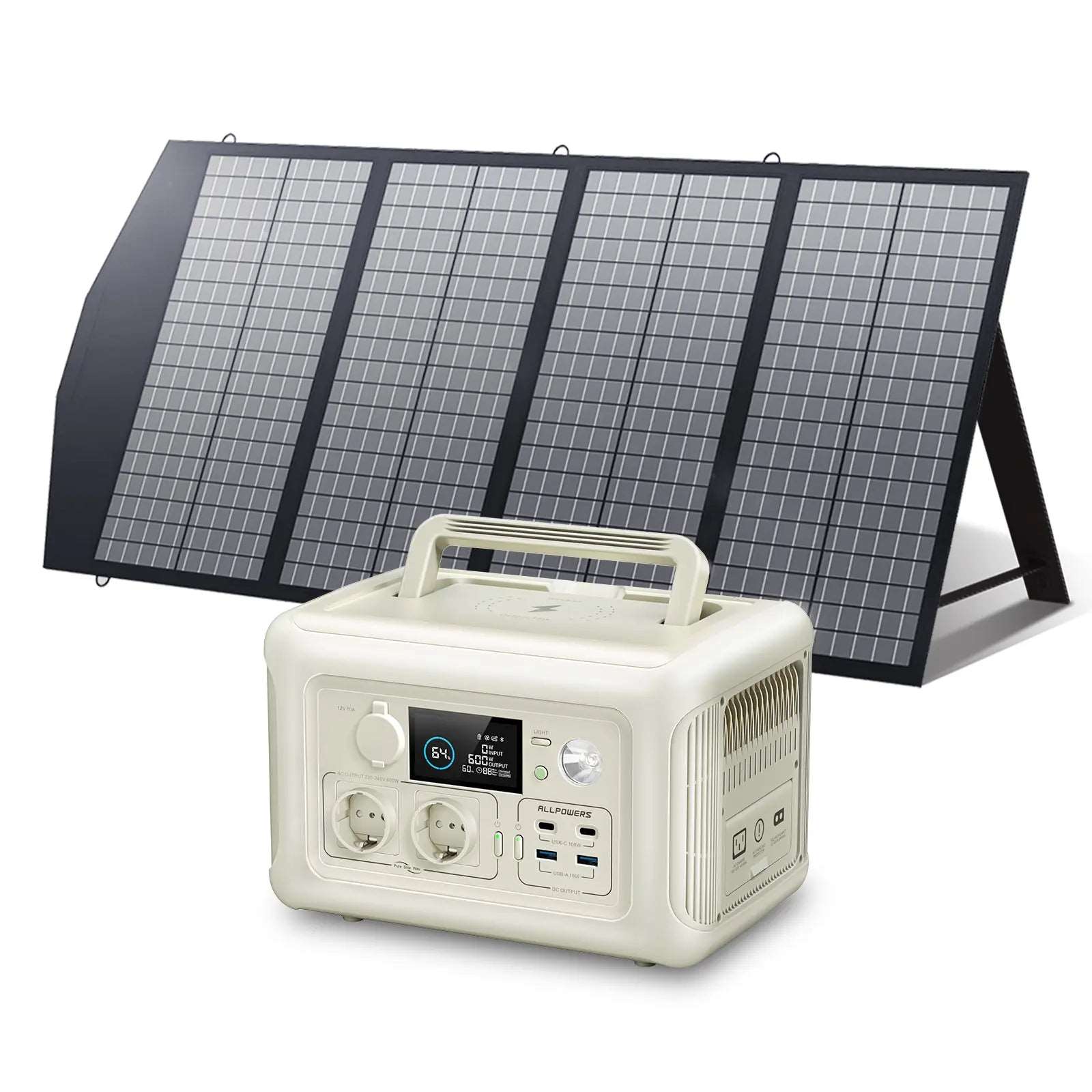 ALLPOWERS Generador Solar 600W (R600 + SP029 Panel Solar 140W)