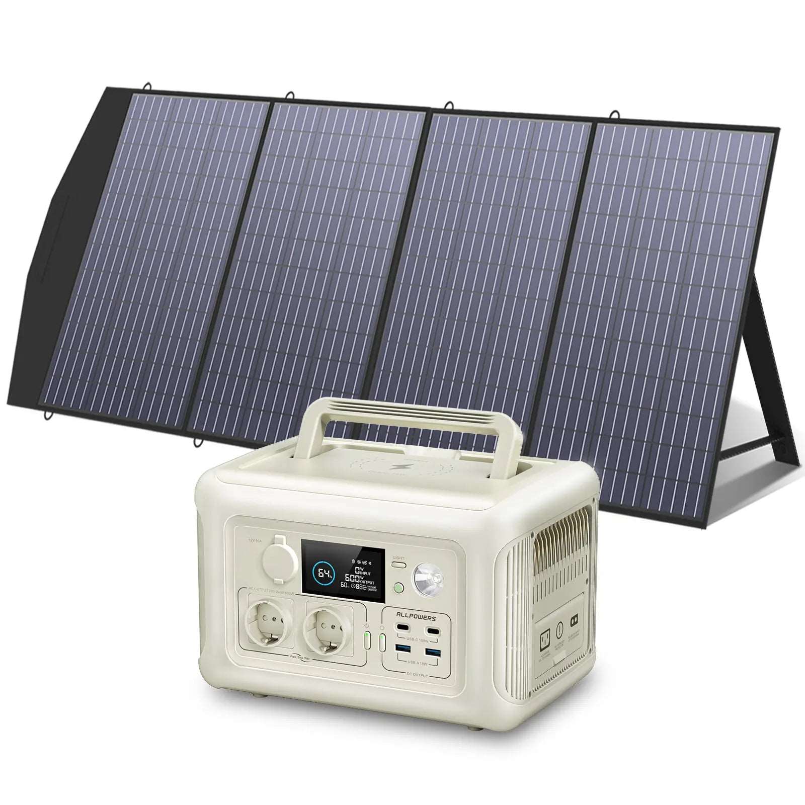 ALLPOWERS Generador Solar 600W (R600 + SP033 Panel Solar 200W)