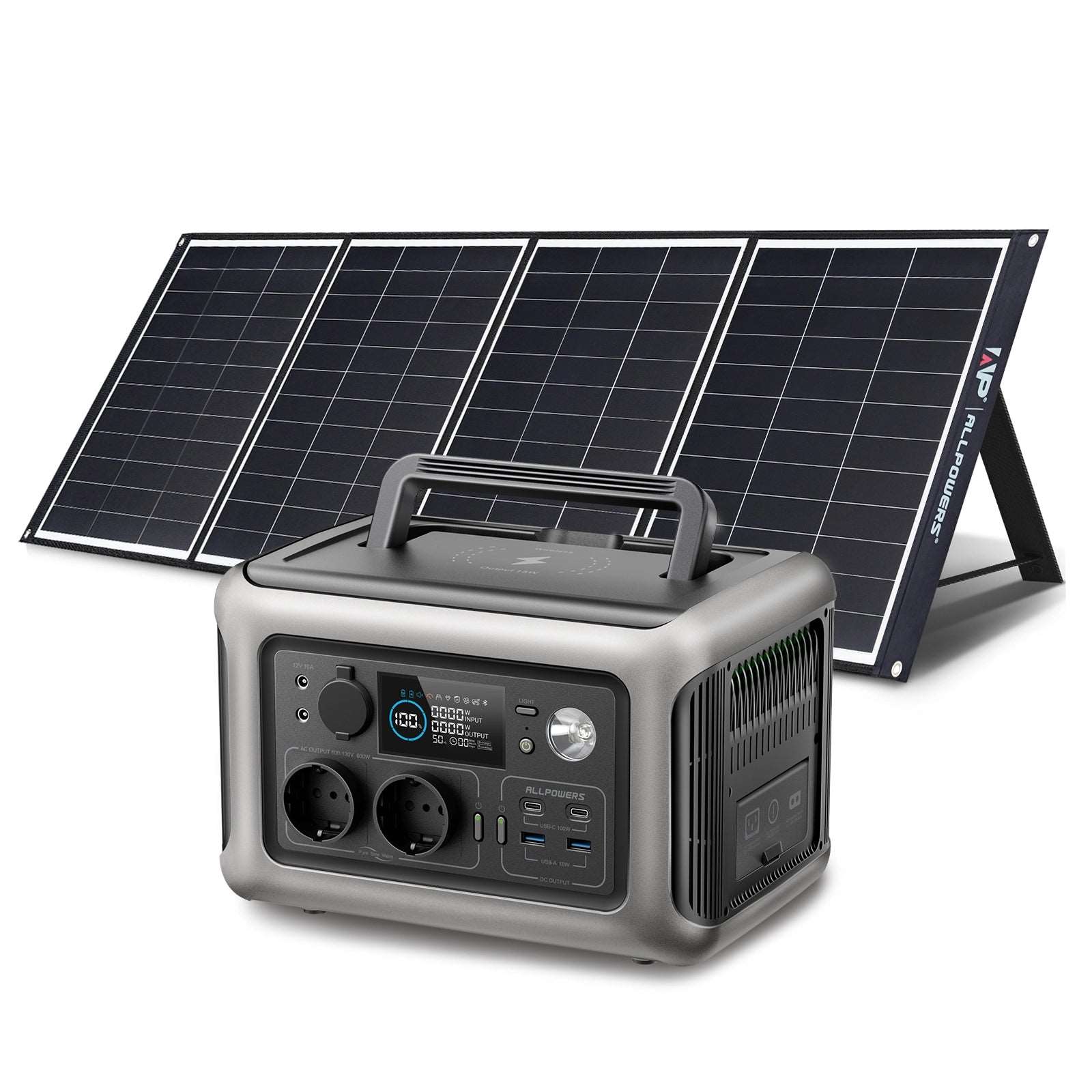 ALLPOWERS Generador Solar 600W (R600 + SP035 Panel Solar 200W)