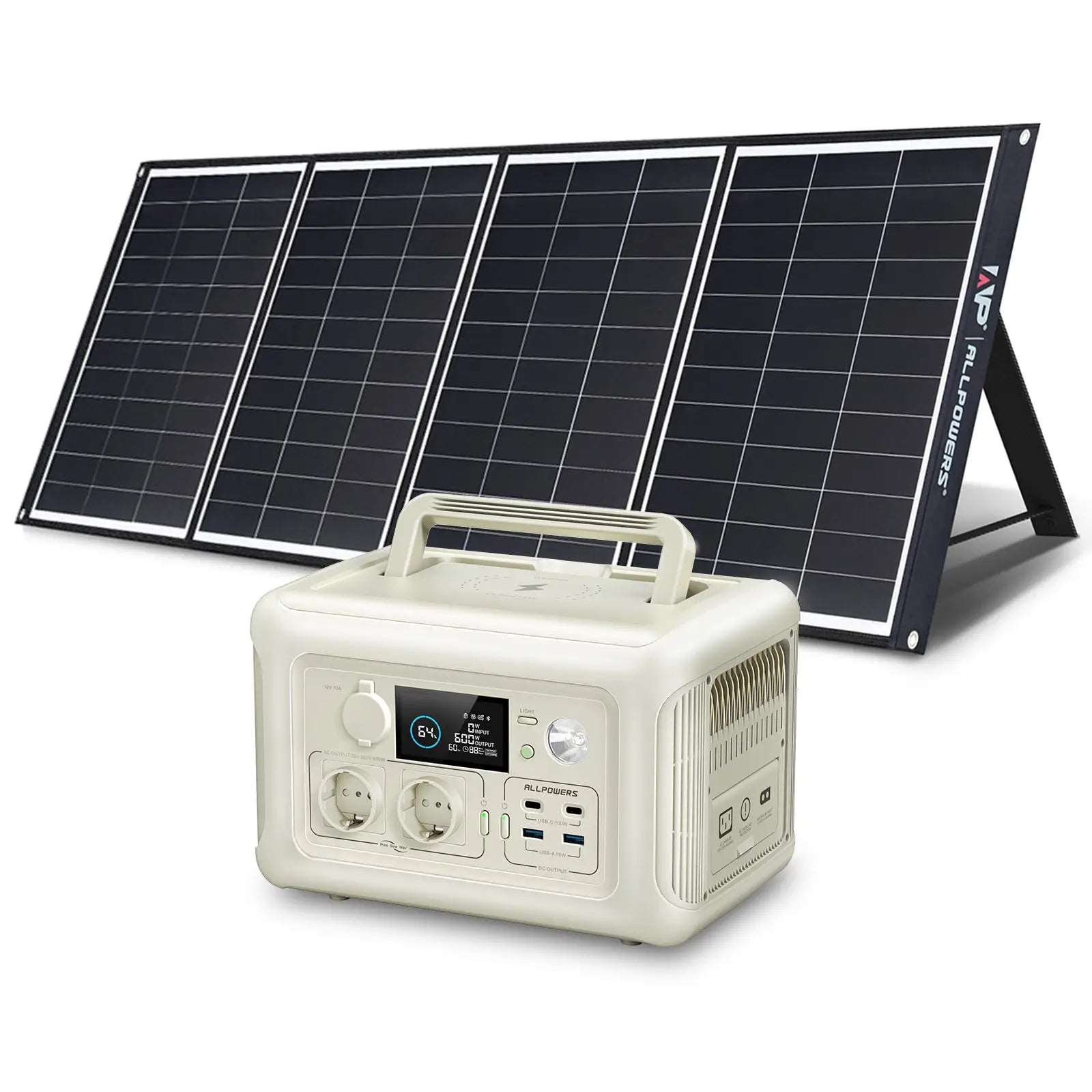 ALLPOWERS Generador Solar 600W (R600 + SP035 Panel Solar 200W)