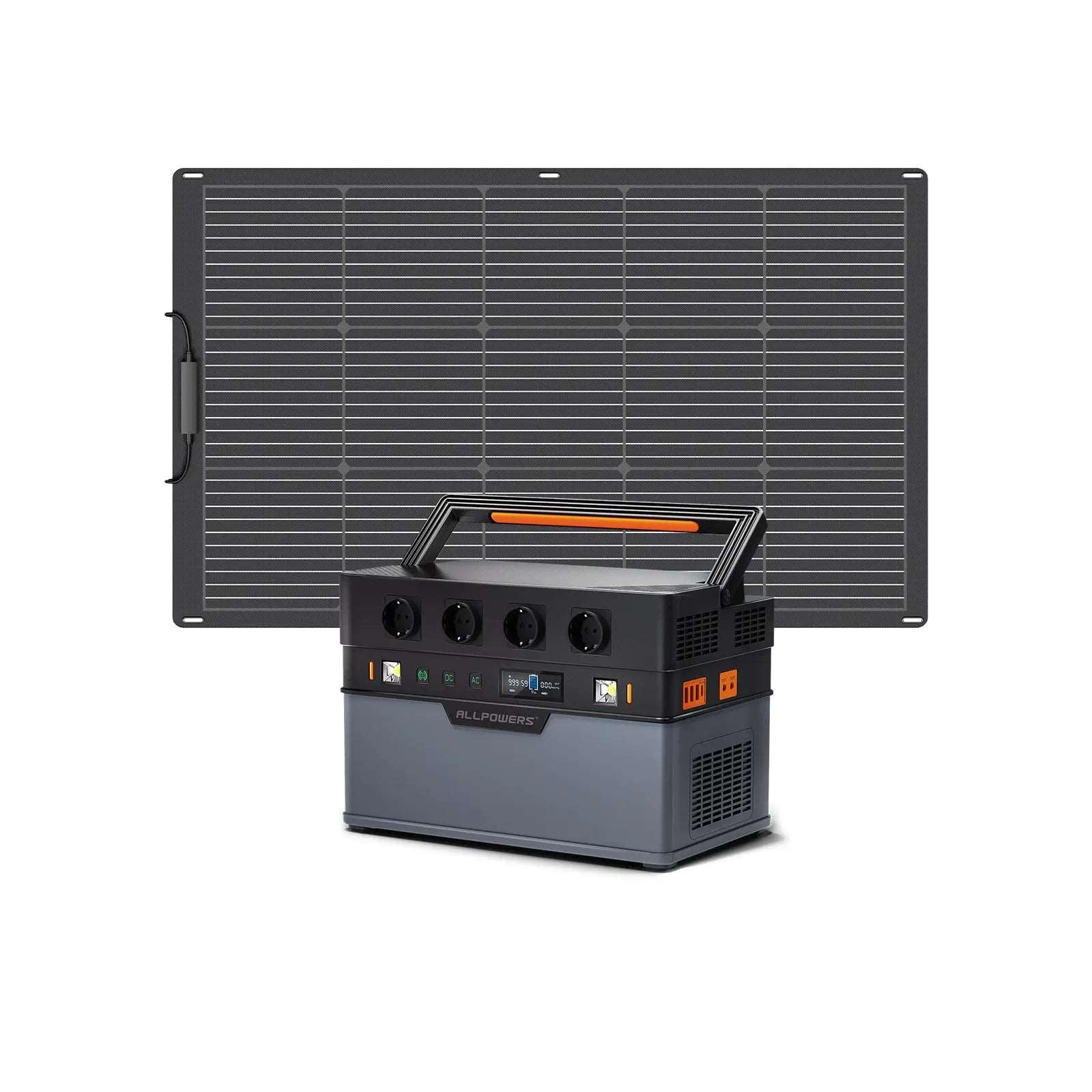 ALLPOWERS Generador Solar 1500W( S1500 + SF100 Panel Solar Flexible 100W)
