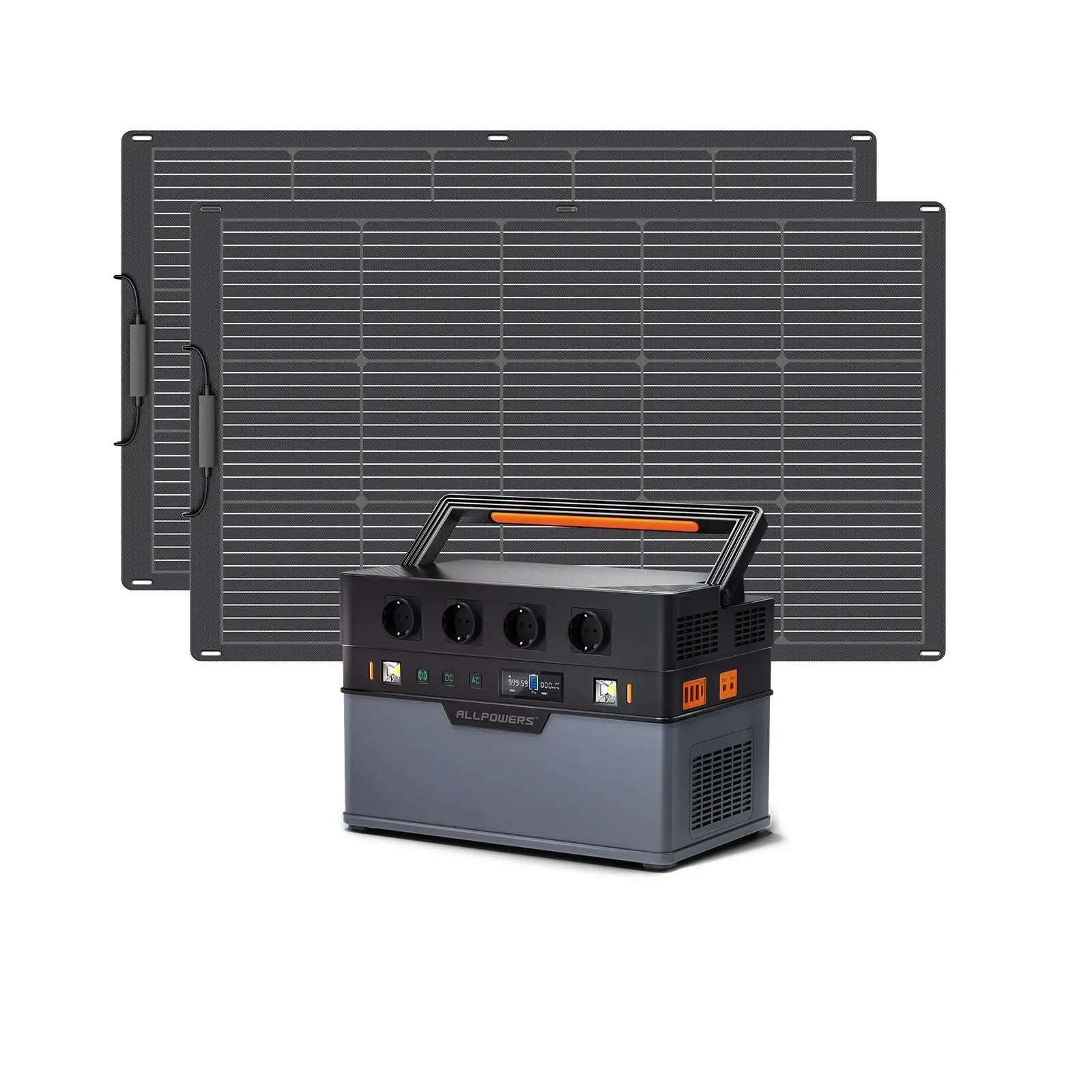 ALLPOWERS Generador Solar 1500W( S1500 + SF100 Panel Solar Flexible 100W)