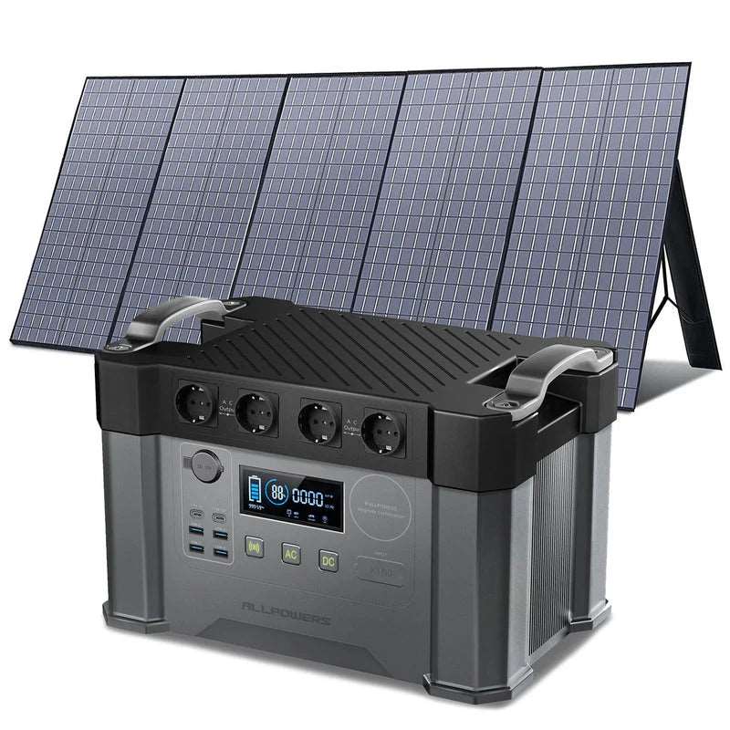 ALLPOWERS Generador Solar 2400W (S2000 Pro + SP037 Panel Solar 400W)