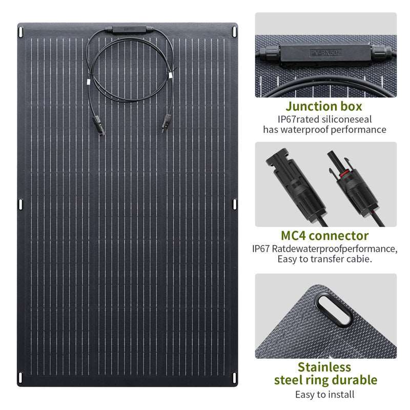 ALLPOWERS Generador Solar 2000W ( S2000 + SF100 Panel Solar Flexible 100W)