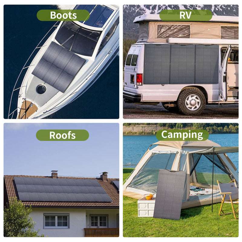 ALLPOWERS Generador Solar 2000W ( S2000 + SF100 Panel Solar Flexible 100W)