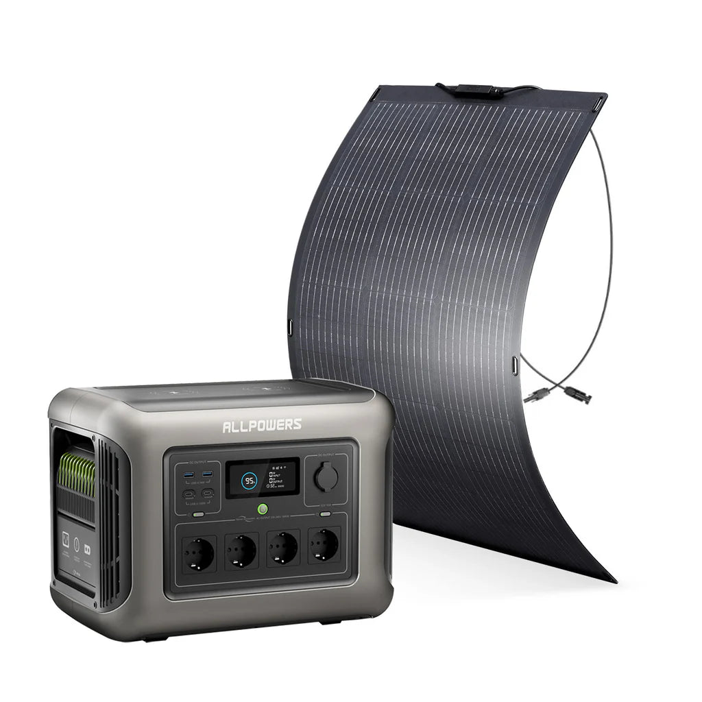 ALLPOWERS R1500 Estación de Energía Portátil 1800W 1152Wh LiFeP04 Batería