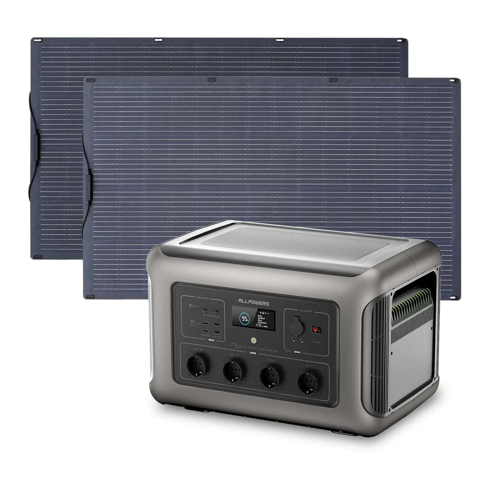 ALLPOWERS Generador Solar 3500W (R3500 + SF200 Panel Solar Flexible 200W)