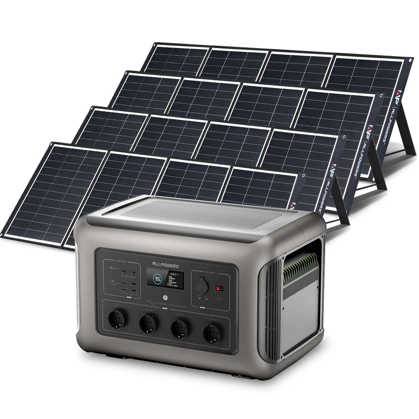 ALLPOWERS Generador Solar 3500W (R3500 + SP035 Panel Solar 200W)