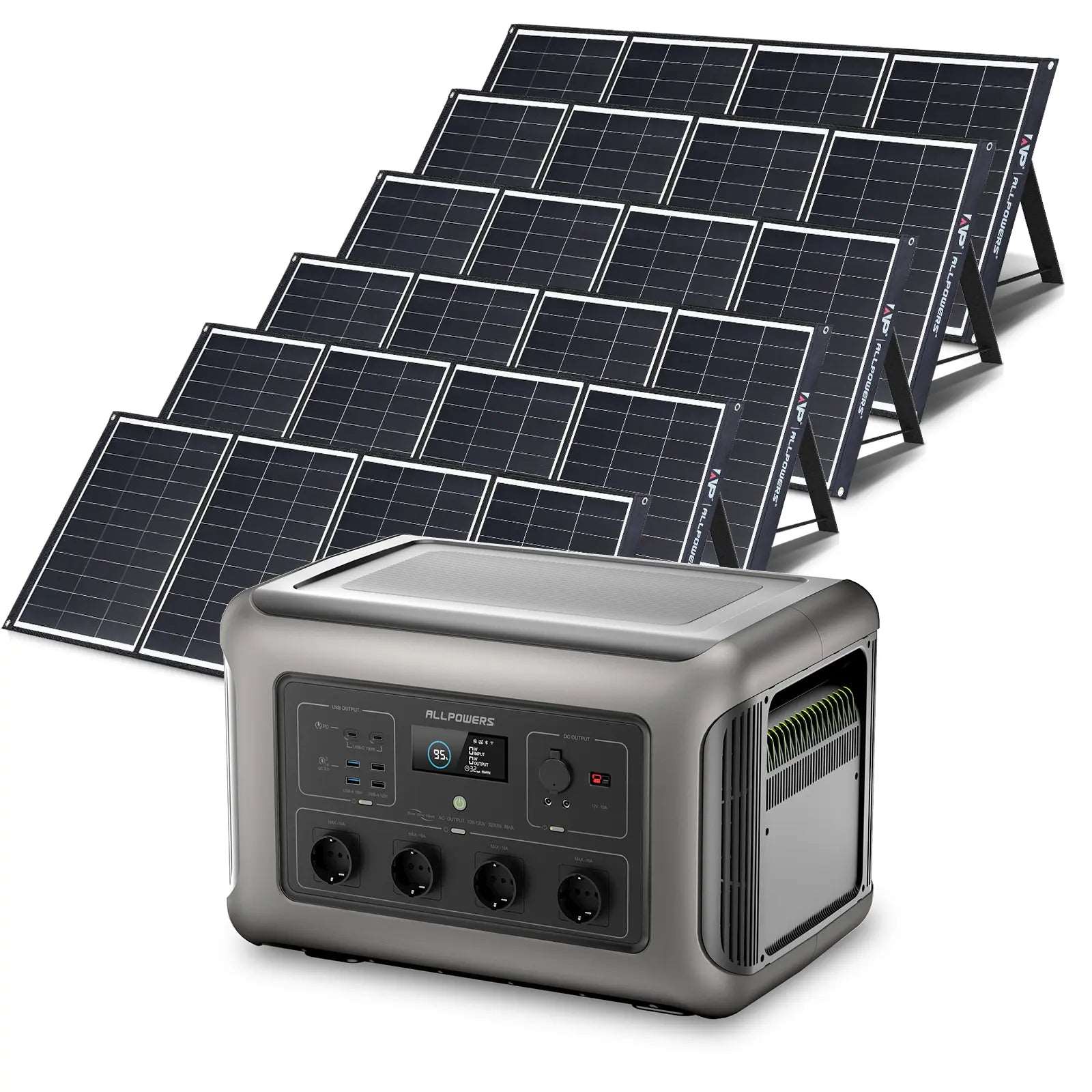 ALLPOWERS Generador Solar 3500W (R3500 + SP035 Panel Solar 200W)