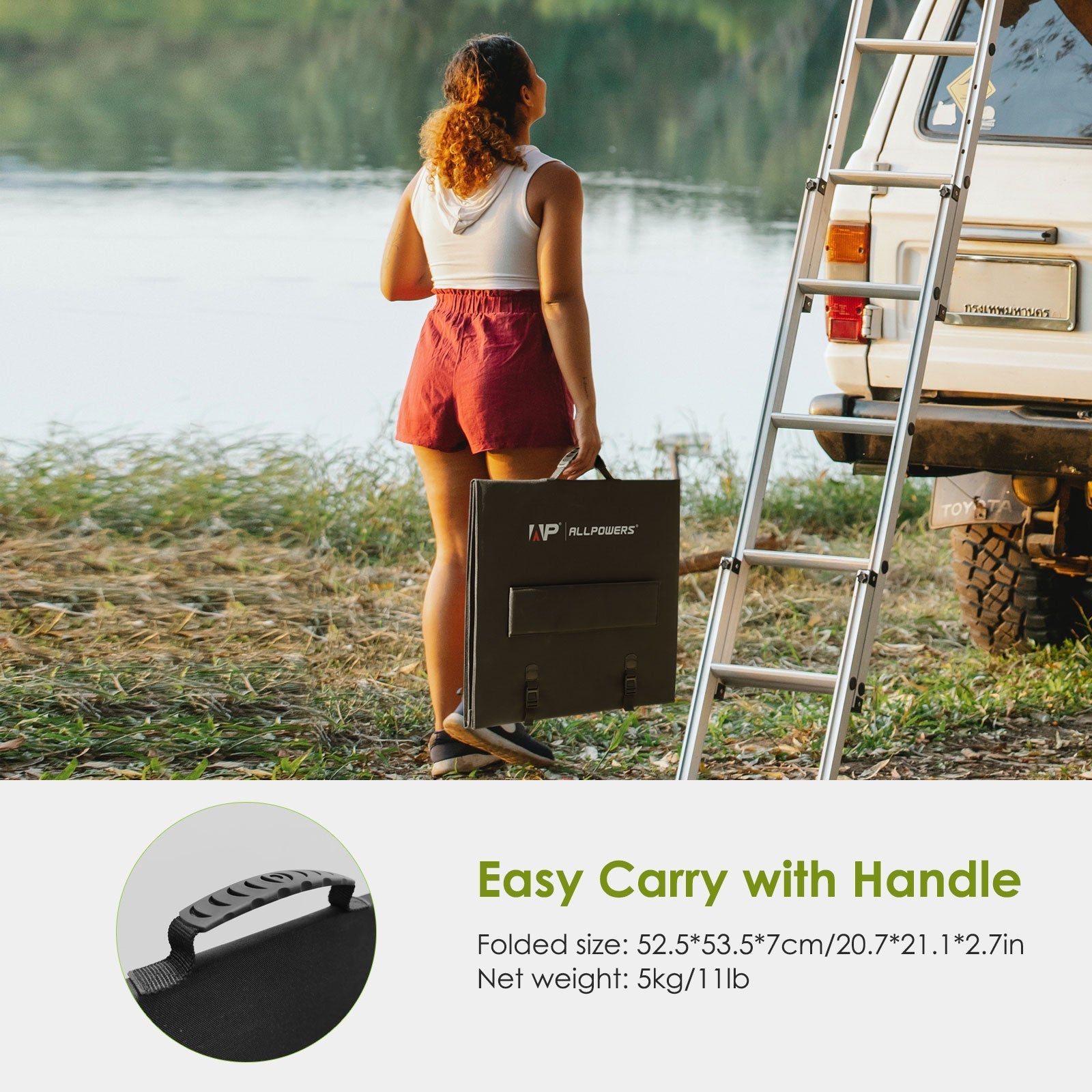 ALLPOWERS SP035 Placa Solar Portátil Plegable 200W