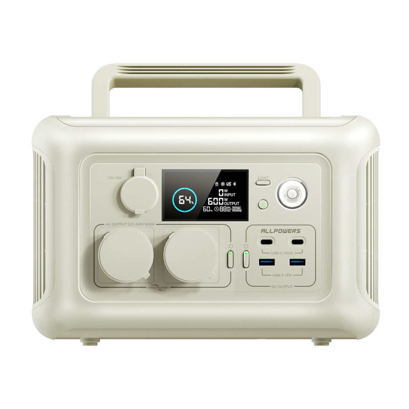 ALLPOWERS Generador Solar 600W (R600 + SP029 Panel Solar 140W)