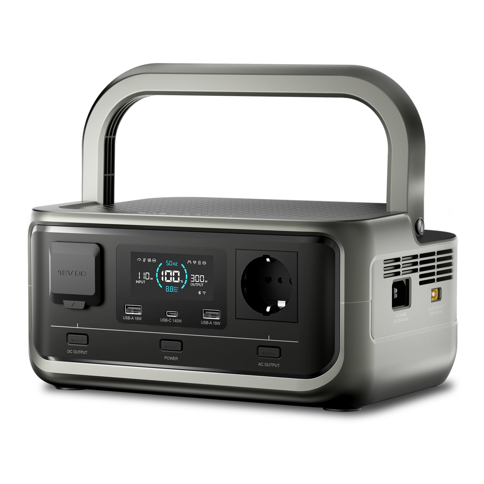 ALLPOWERS Generador Solar 300W (P300 + SOLAX SE100 Placa Solar Flexible 100W)