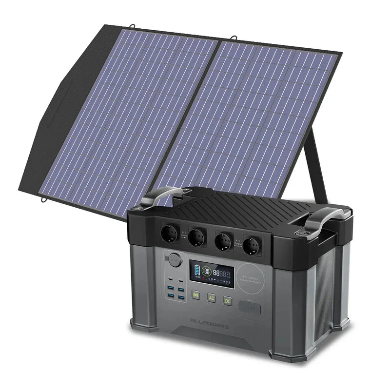 ALLPOWERS Generador Solar 2400W (S2000 Pro +SP027 Panel Solar 100W)