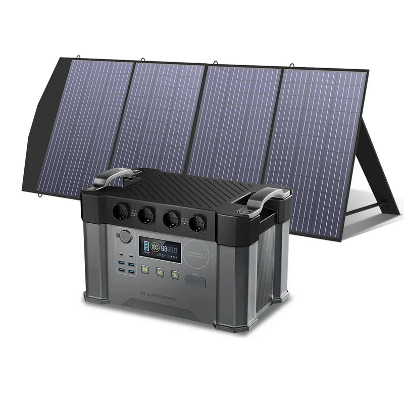ALLPOWERS Generador Solar 2400W (S2000 Pro +SP033 Panel Solar 200W)