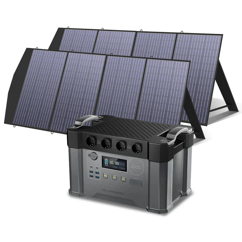 ALLPOWERS Generador Solar 2400W (S2000 Pro + SP033 Panel Solar 200W)