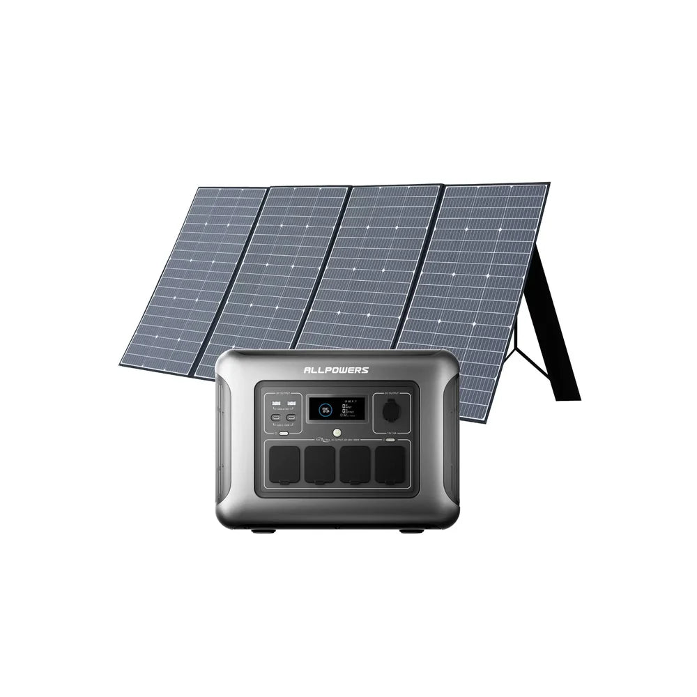 ALLPOWERS Generador Solar 1600W (R1500 LITE + SP037 Panel Solar 400W)