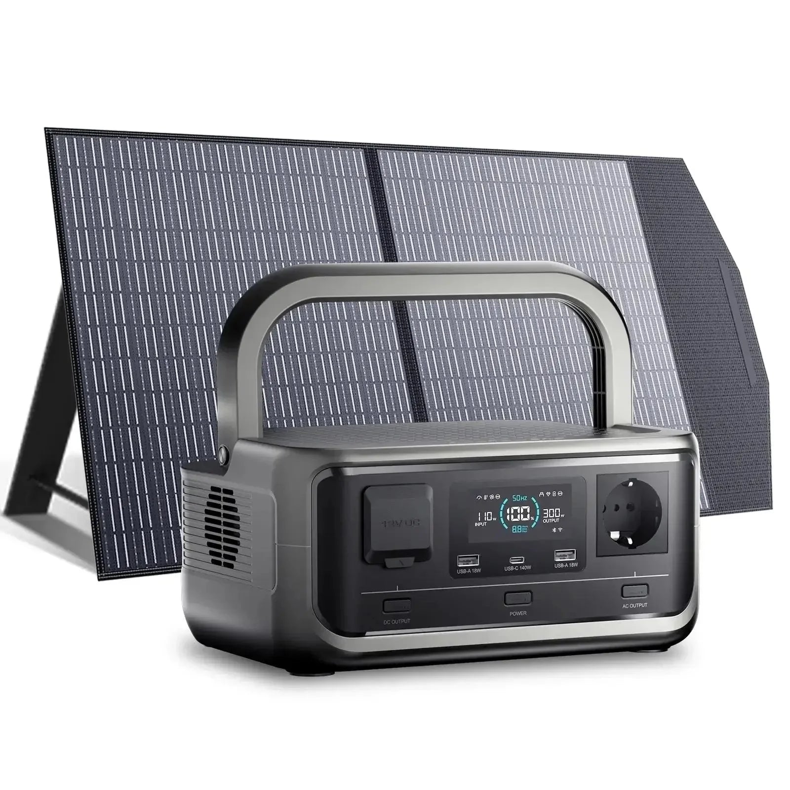 ALLPOWERS Generador Solar 300W (P300  + SP027 Placa Solar Flexible 100W)