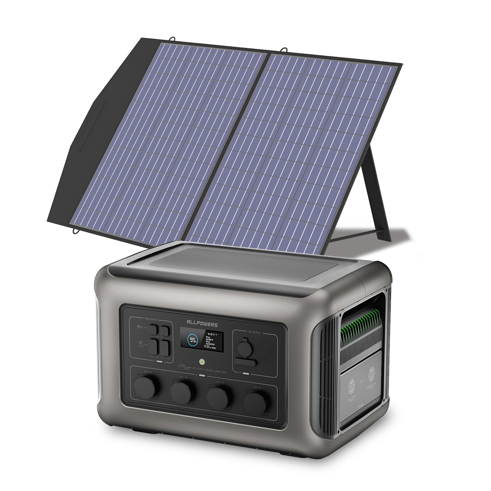 ALLPOWERS Generador Solar 3500W (R3500 + SP027 Panel Solar 100W)