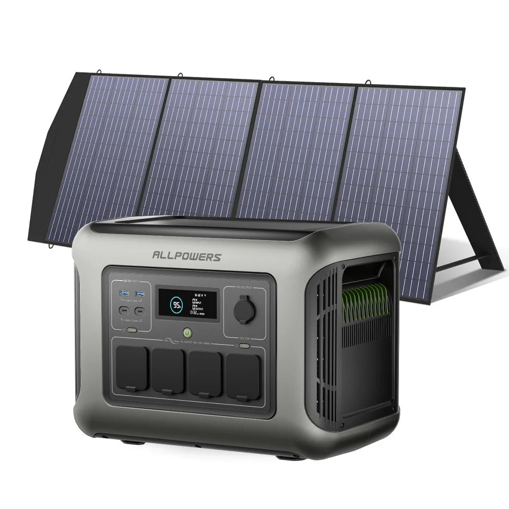 ALLPOWERS Generador Solar 1600W (R1500 LITE + SP033 Panel Solar 200W)