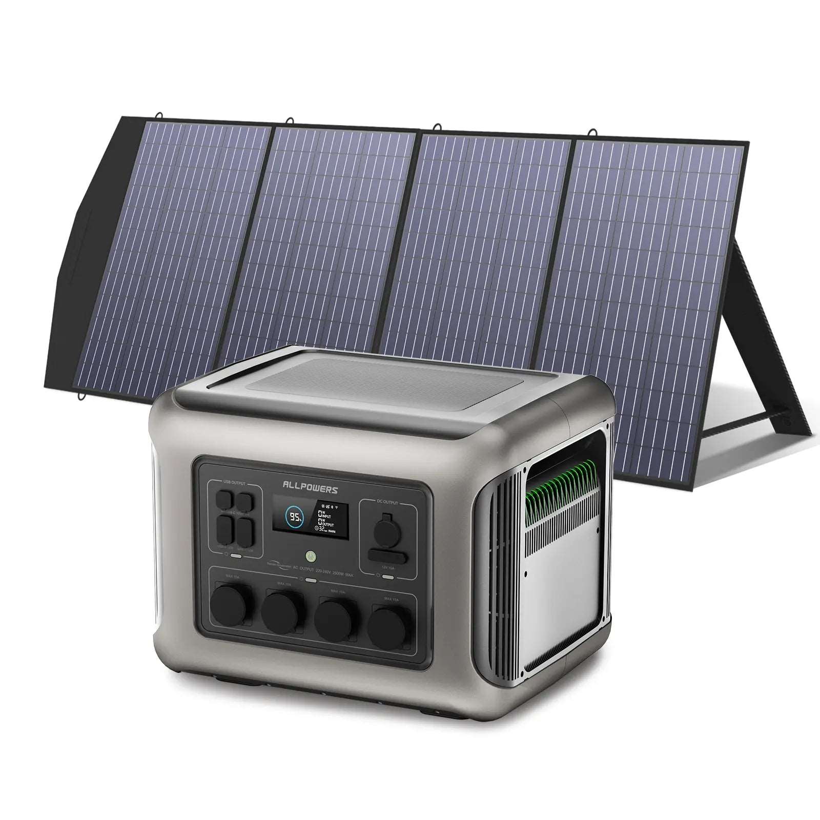 ALLPOWERS Generador Solar 2500W ( R2500 + SP033 Panel Solar 200W)