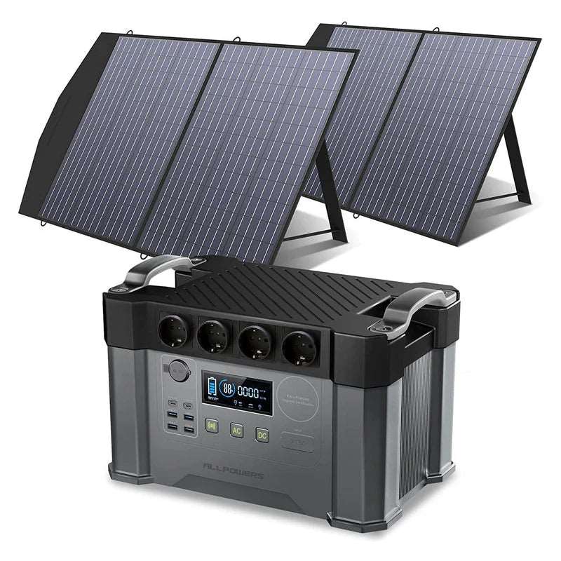 ALLPOWERS Generador Solar 2400W (S2000 Pro + SP027 Panel Solar 100W)