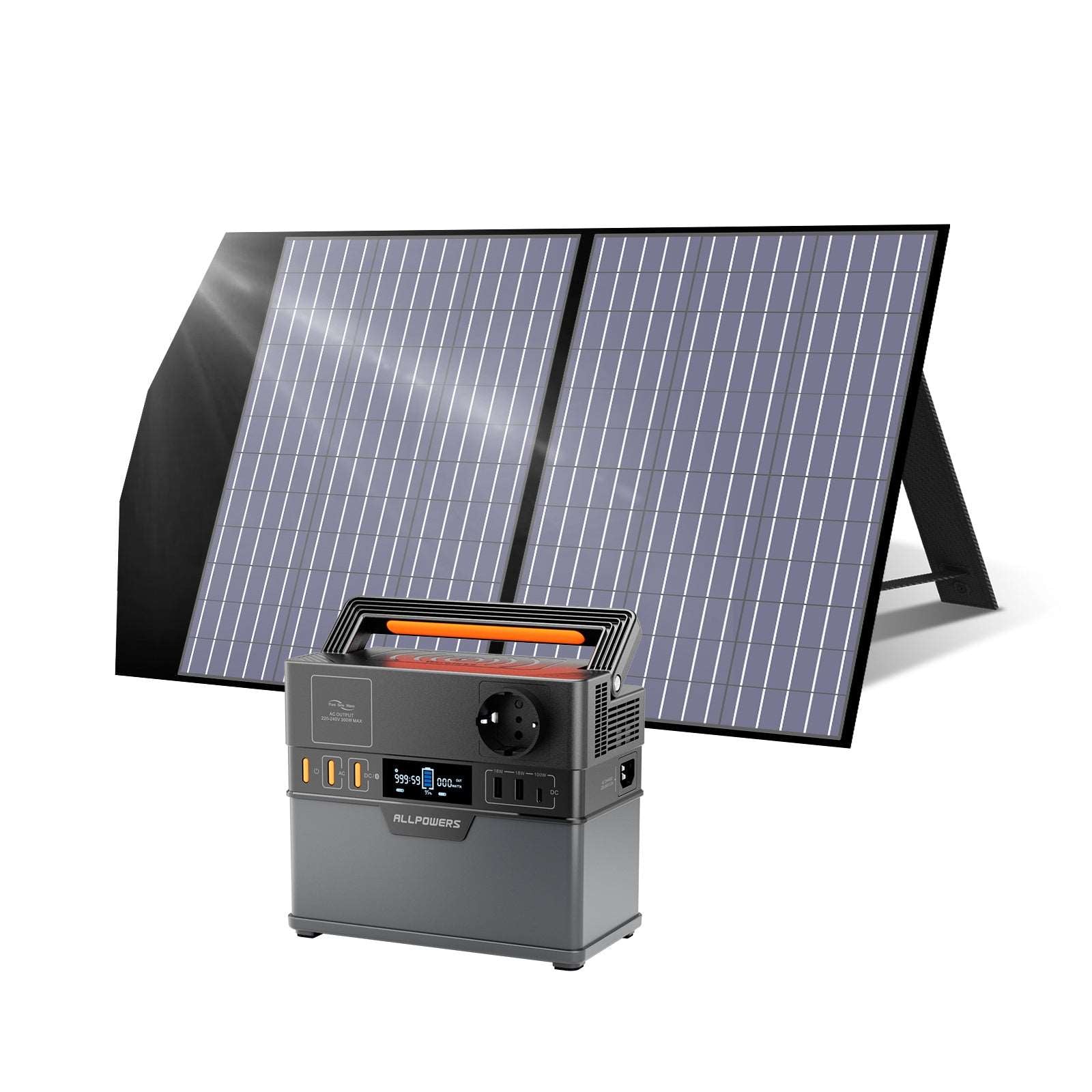 ALLPOWERS Generador Solar 300W (S300 Plus + SP027 Panel Solar 100W)